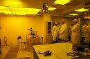 The most clean part of the laboratory - the laminar zone for deposition and processing of resists.
