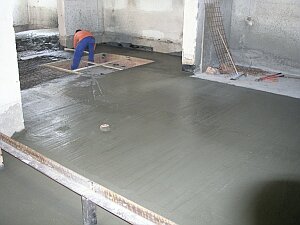 final concrete surface of the lower floor of c.F46-47