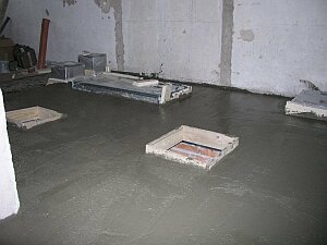 concreting of the floor of the machine-room c.F42