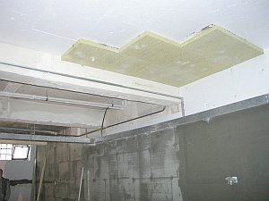facing of the ceiling and the walls of the machine-room c.F42