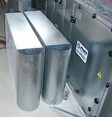 the AC unit #3 air-output silencers