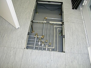 sal c.F45 - instalace uvnit zdvojen podlahy
